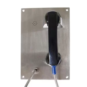 Paslanmaz Çelik Ahizeli Banka Telefonu