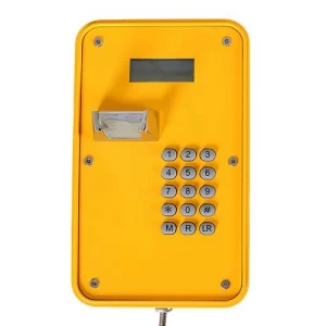 Suya dayanıklı acil durum LCD telefonu