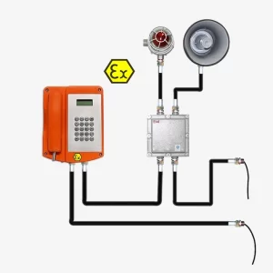 Petrol Arama Faaliyetleri İçin Ses ve Işık Patlamasına Dayanıklı Yayın Telefonu